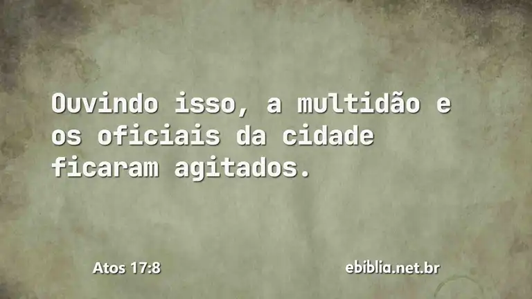 Atos 17:8