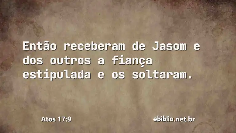 Atos 17:9