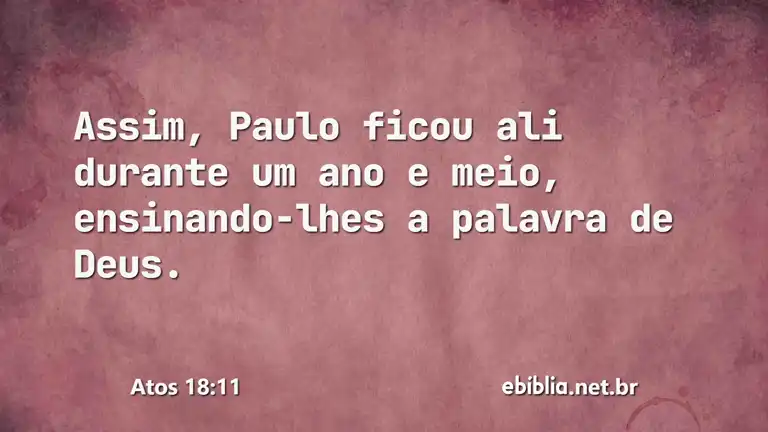 Atos 18:11