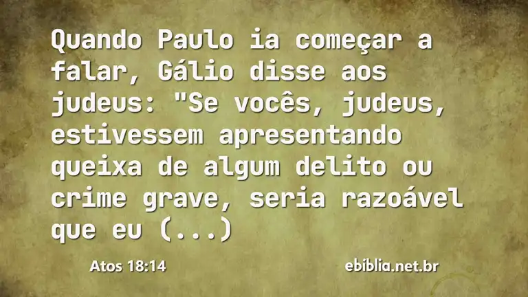 Atos 18:14