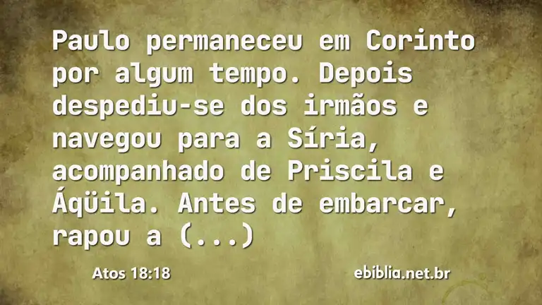 Atos 18:18