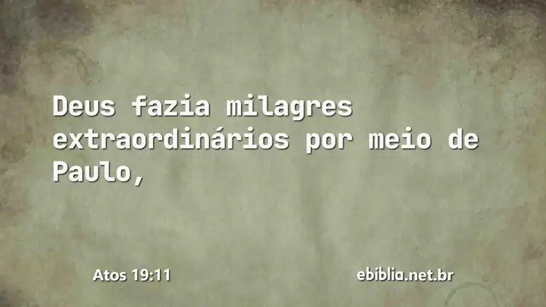 Atos 19:11