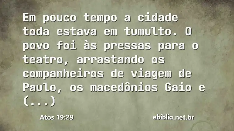 Atos 19:29