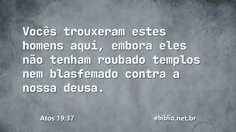 Atos 19:37