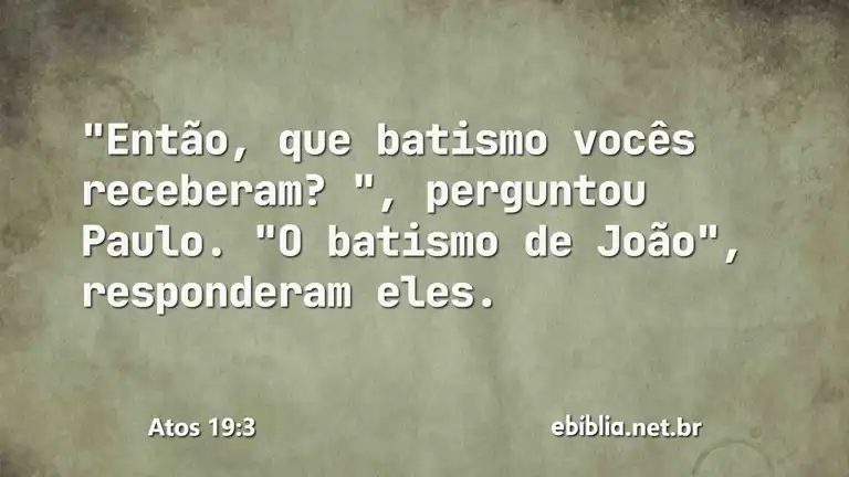 Atos 19:3