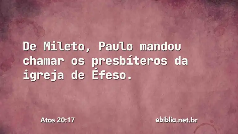 Atos 20:17