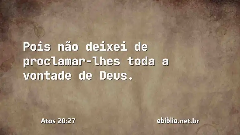 Atos 20:27