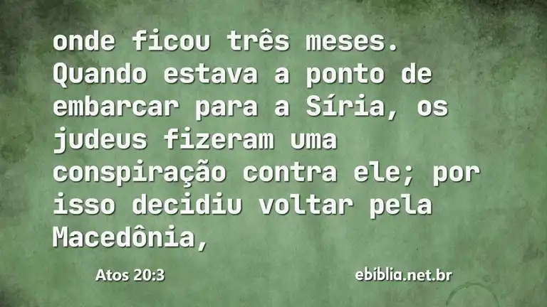 Atos 20:3