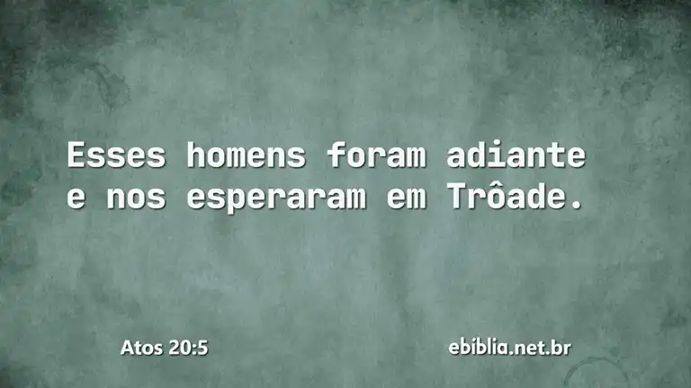 Atos 20:5