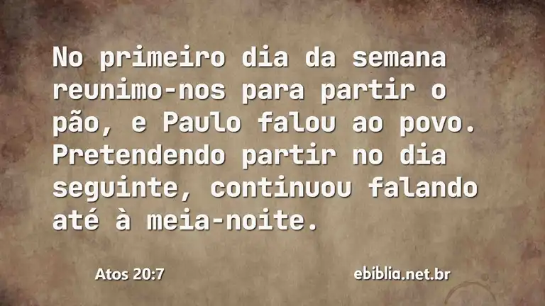 Atos 20:7