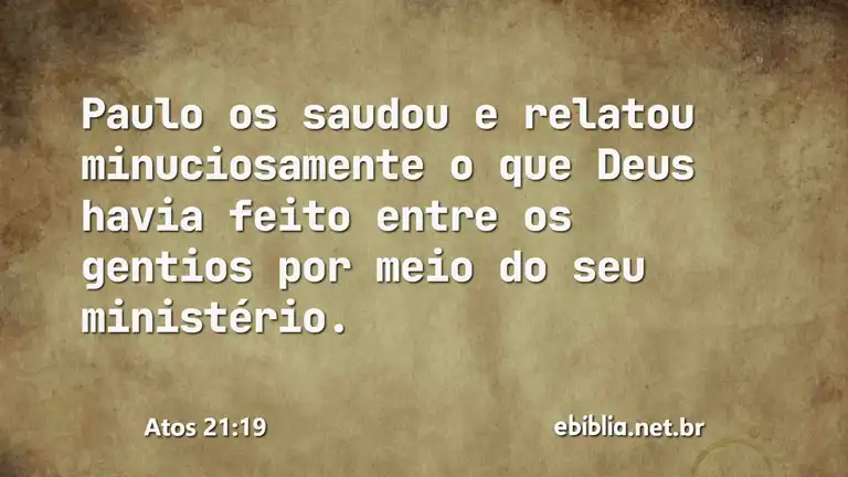 Atos 21:19