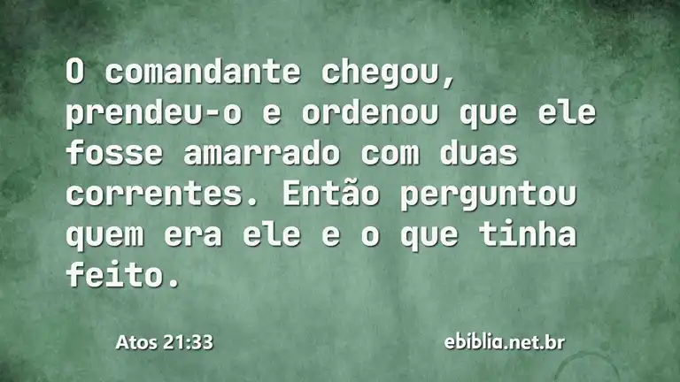 Atos 21:33