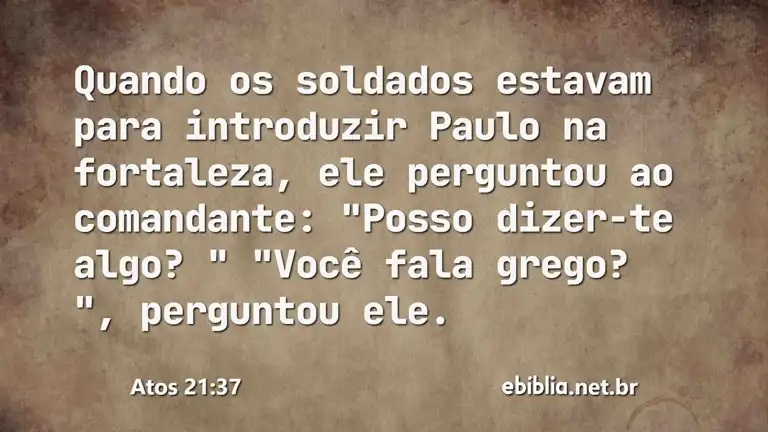 Atos 21:37