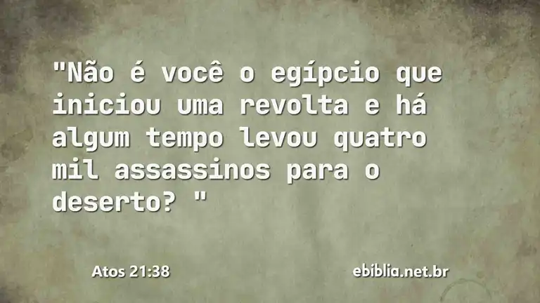 Atos 21:38