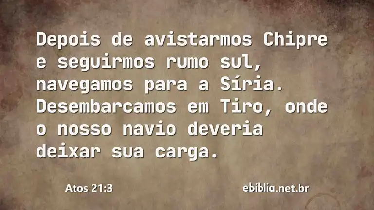 Atos 21:3