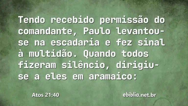 Atos 21:40