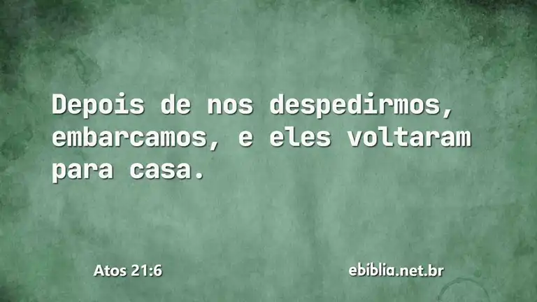 Atos 21:6