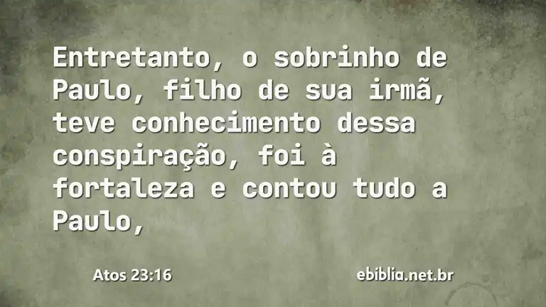 Atos 23:16