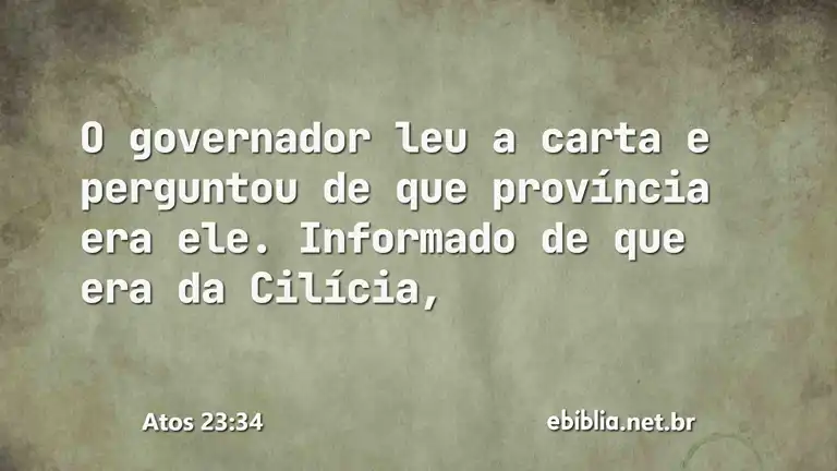 Atos 23:34