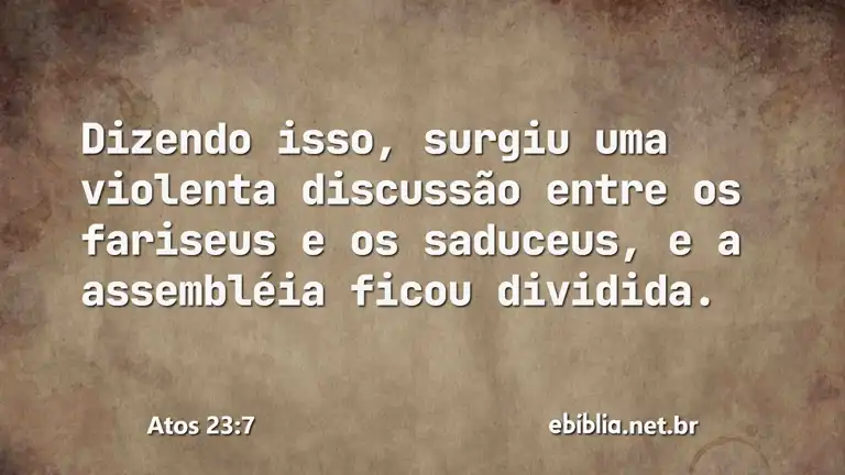 Atos 23:7