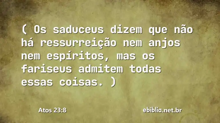 Atos 23:8