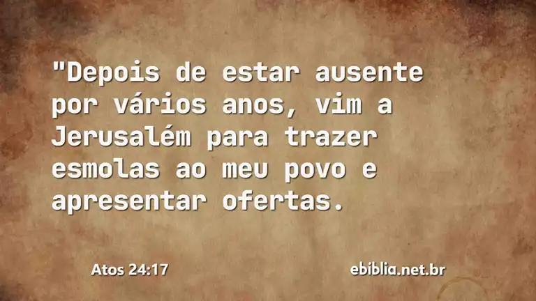 Atos 24:17