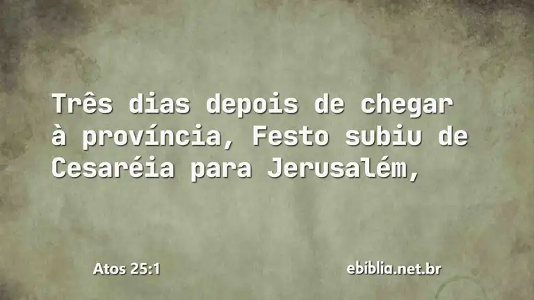 Atos 25:1