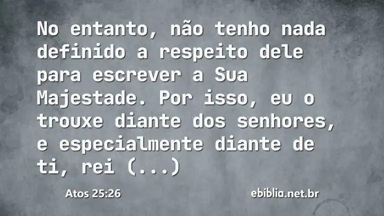 Atos 25:26