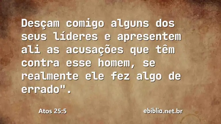 Atos 25:5