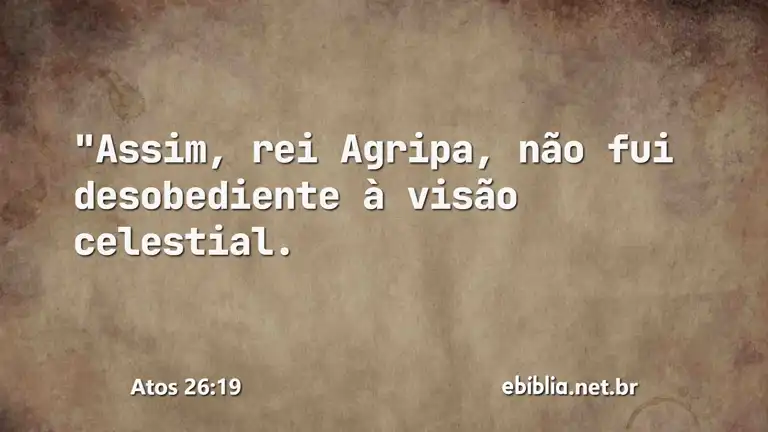 Atos 26:19