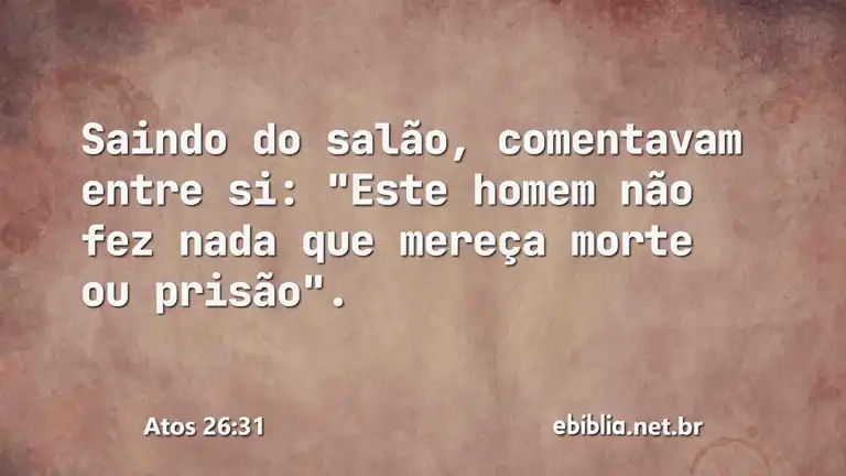 Atos 26:31