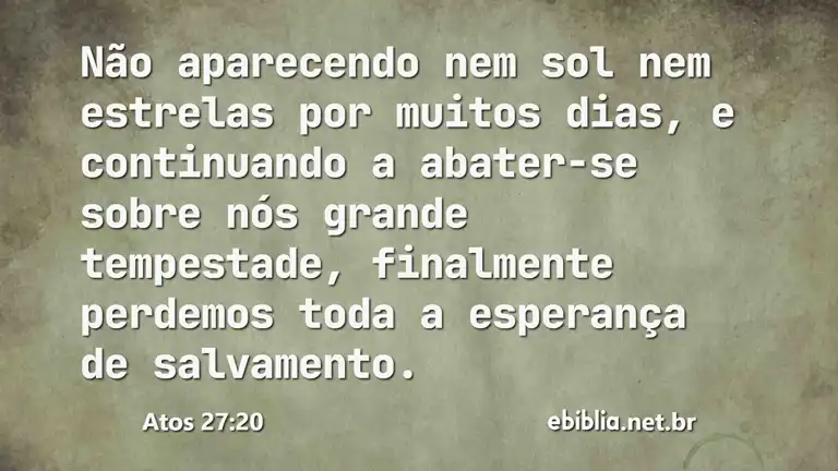 Atos 27:20