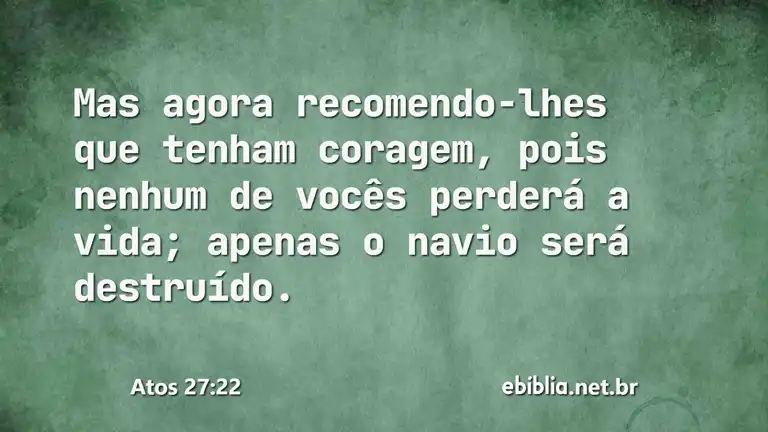 Atos 27:22