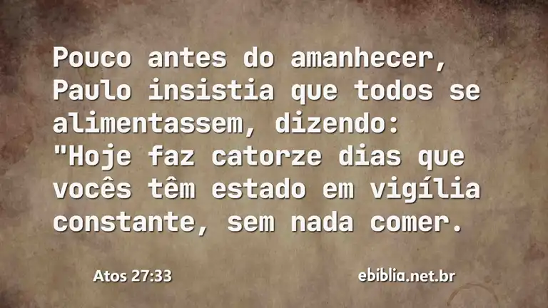 Atos 27:33