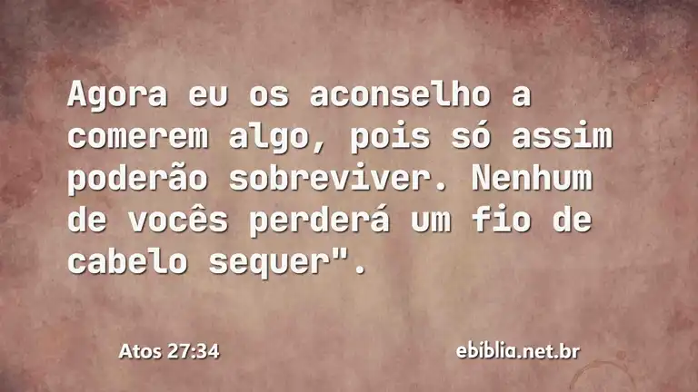 Atos 27:34