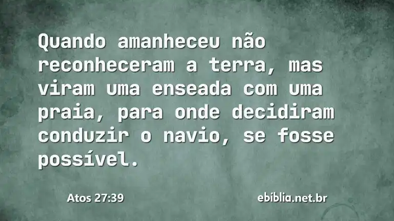 Atos 27:39