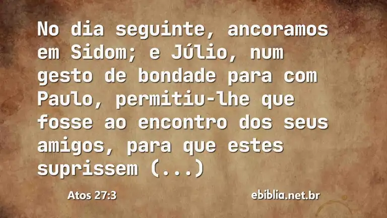 Atos 27:3