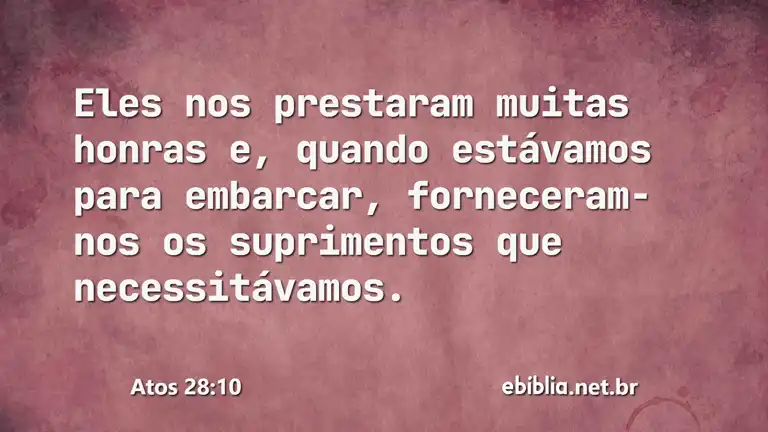 Atos 28:10