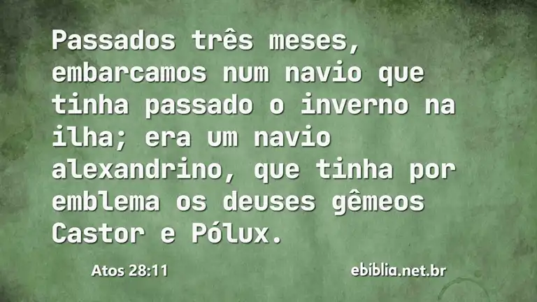 Atos 28:11