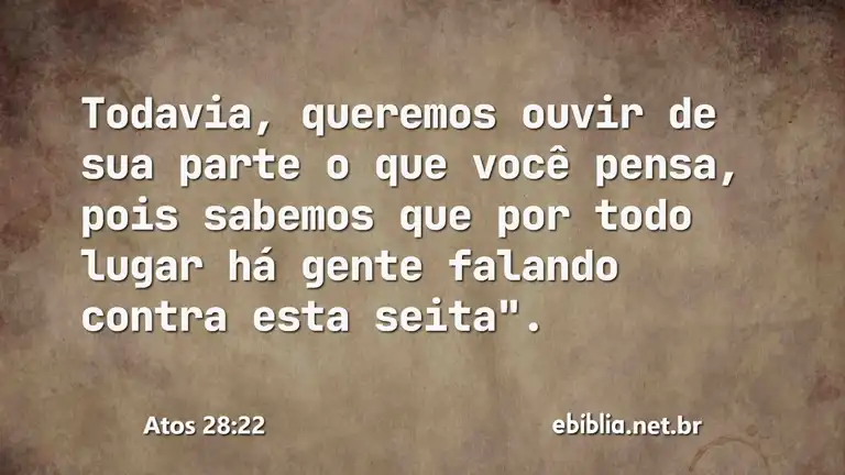 Atos 28:22