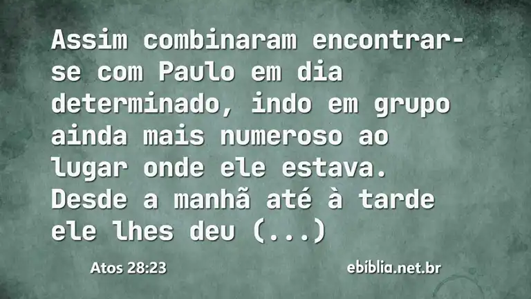 Atos 28:23