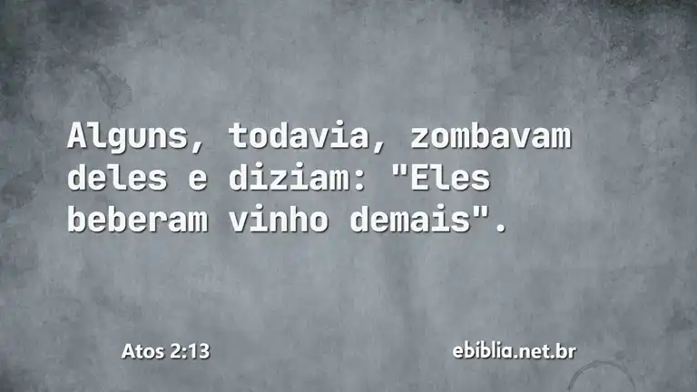 Atos 2:13