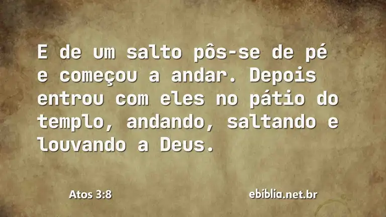 Atos 3:8