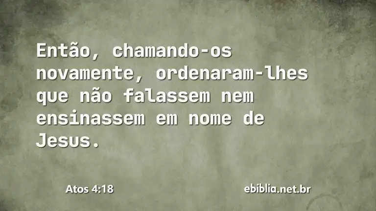 Atos 4:18