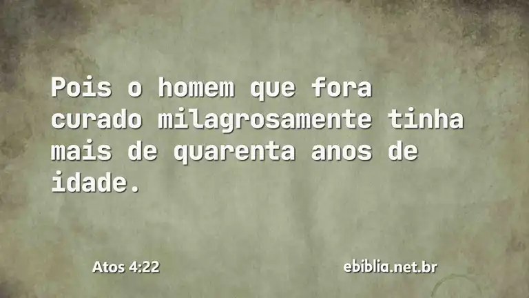 Atos 4:22