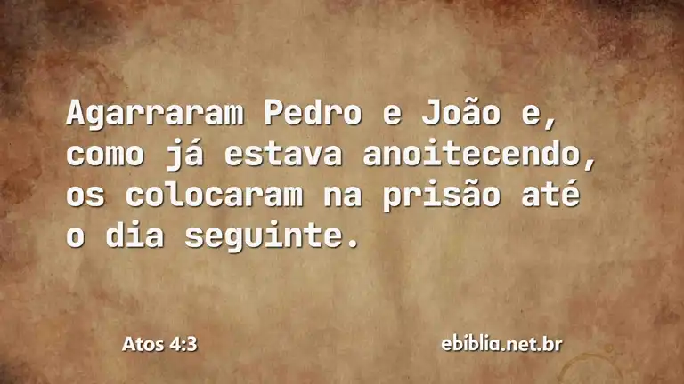 Atos 4:3