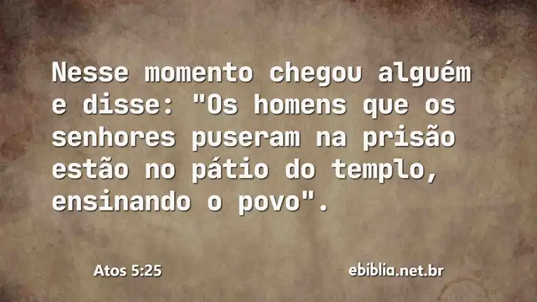 Atos 5:25