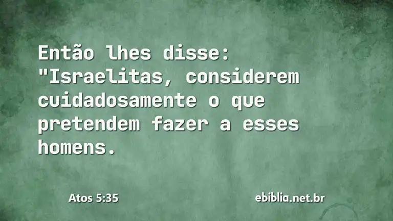 Atos 5:35