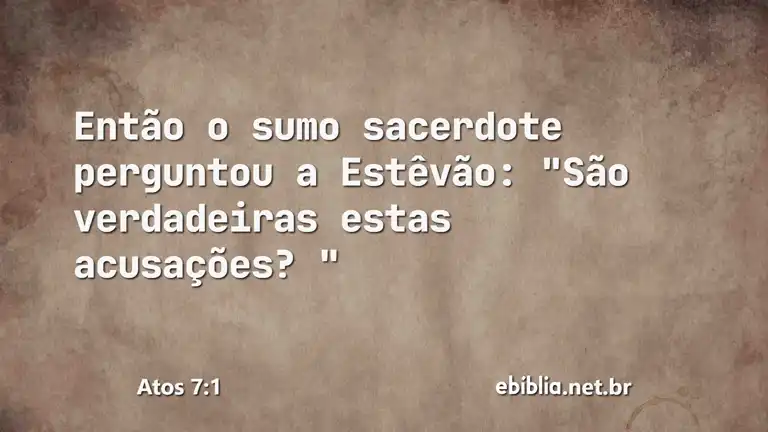 Atos 7:1