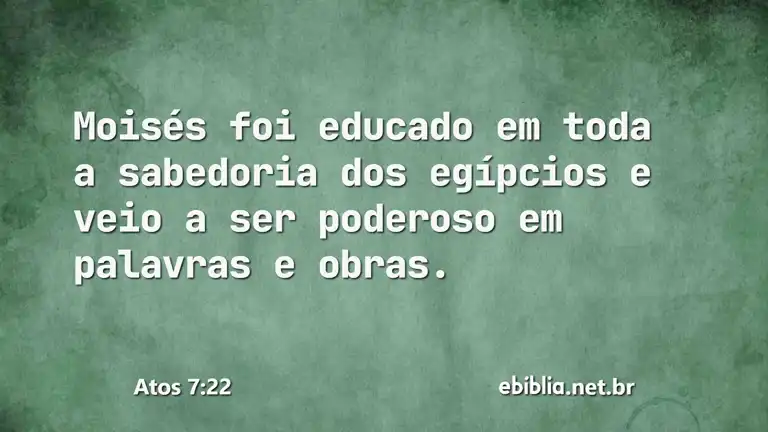 Atos 7:22